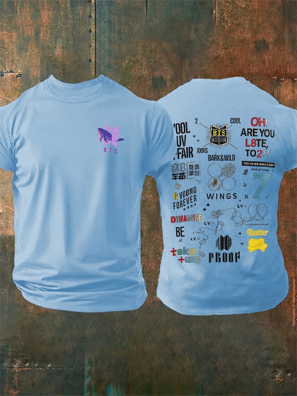 🔥Buy 3 Get 15% Off🔥Men's K-pop Print Casual T-Shirt