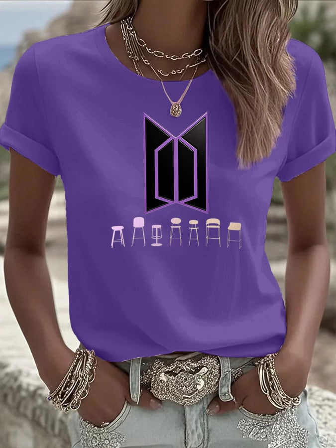 🔥Buy 3 Get 15% Off🔥Women's K-pop Print Casual T-Shirt