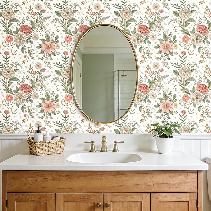 Your Grandma Called: She Wants Her Floral Wallpaper Back! (And Why We're Keeping It.)