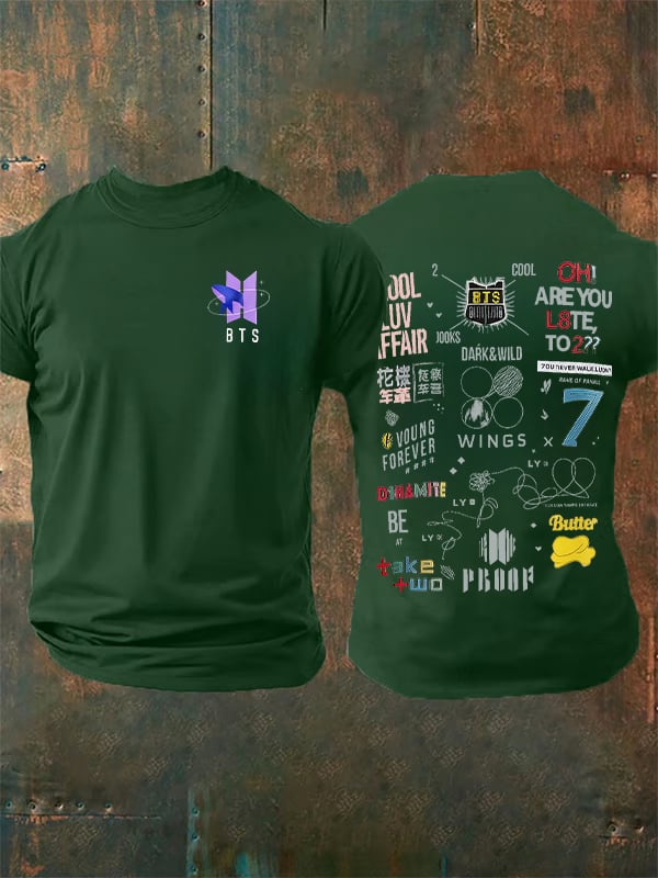 🔥Buy 3 Get 15% Off🔥Men's K-pop  Print Casual T-Shirt