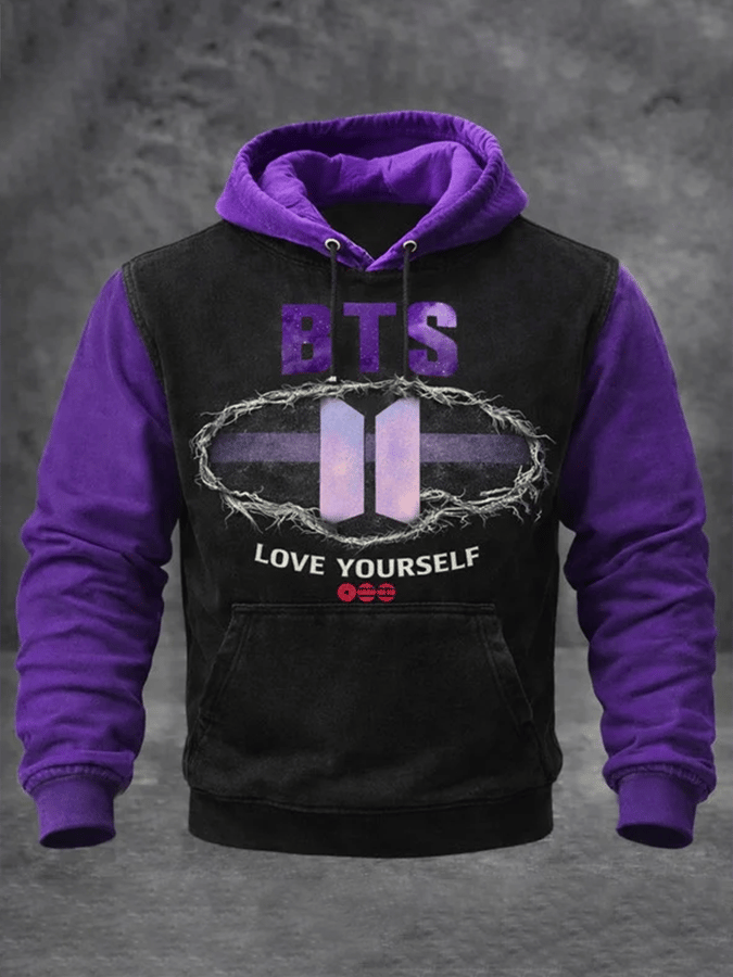 🔥Buy 3 Get 15% Off🔥Men's Music Art Print Raglan Sleeve Hoodie