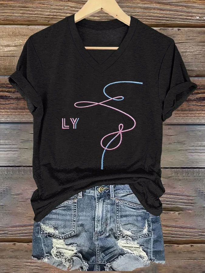🔥Buy 3 Get 15% Off🔥Women's K-pop Print Short-sleeved T-shirt